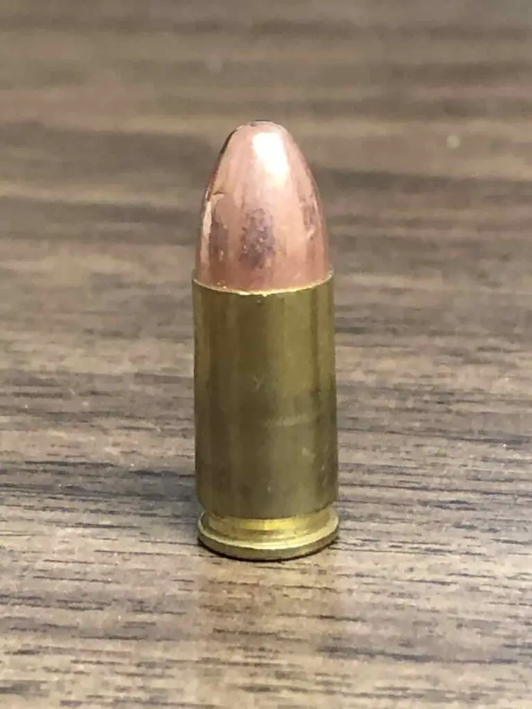 Example of full metal jacket bullet