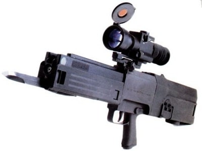 Heckler & Koch G11 (uses caseless ammo)